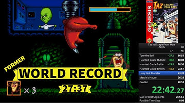 *former WR* Taz in Escape from Mars SPEEDRUN - 27:37