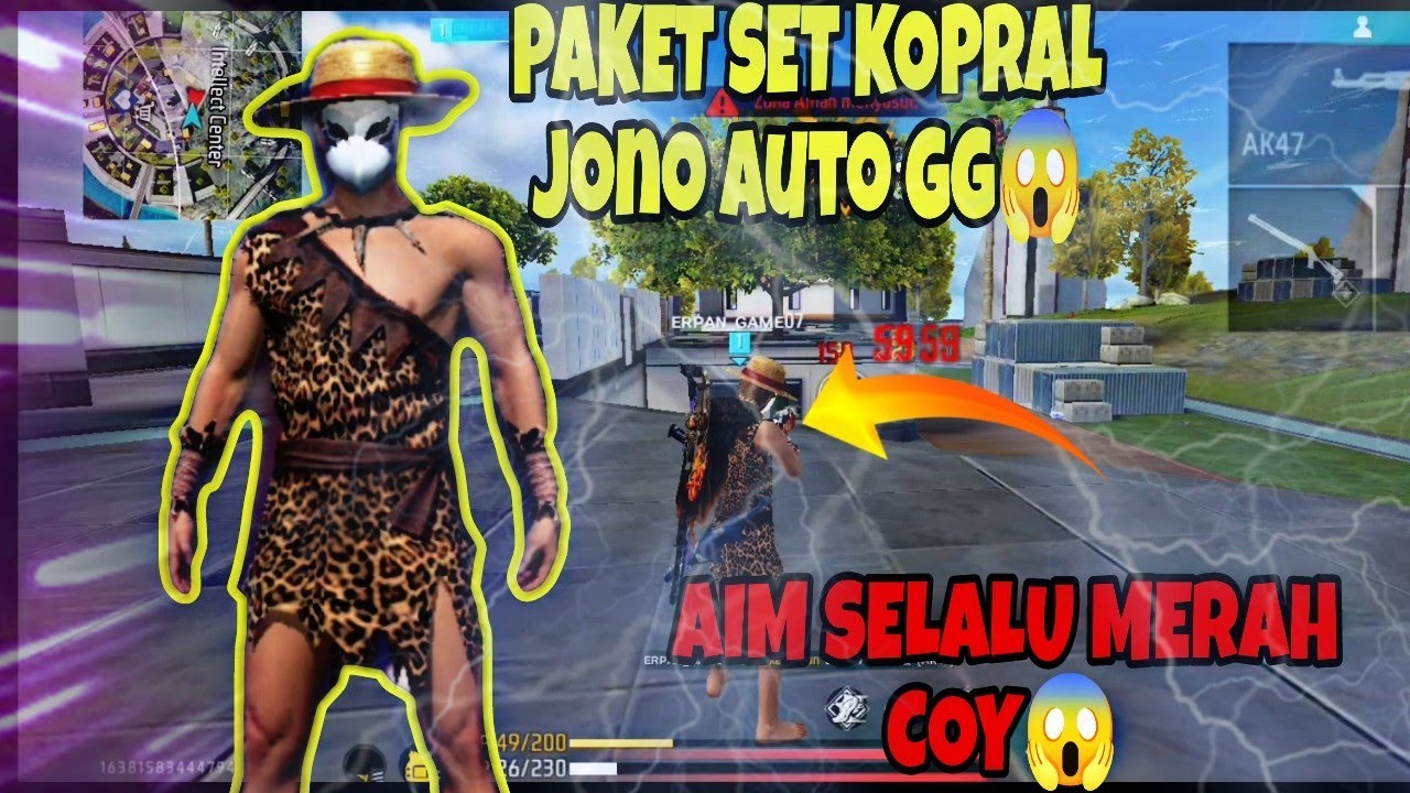 SOLO VS SEKUAD PAKE SET KOPRAL JONO AUTO RATA 1SQUAD SENSITIVITAS