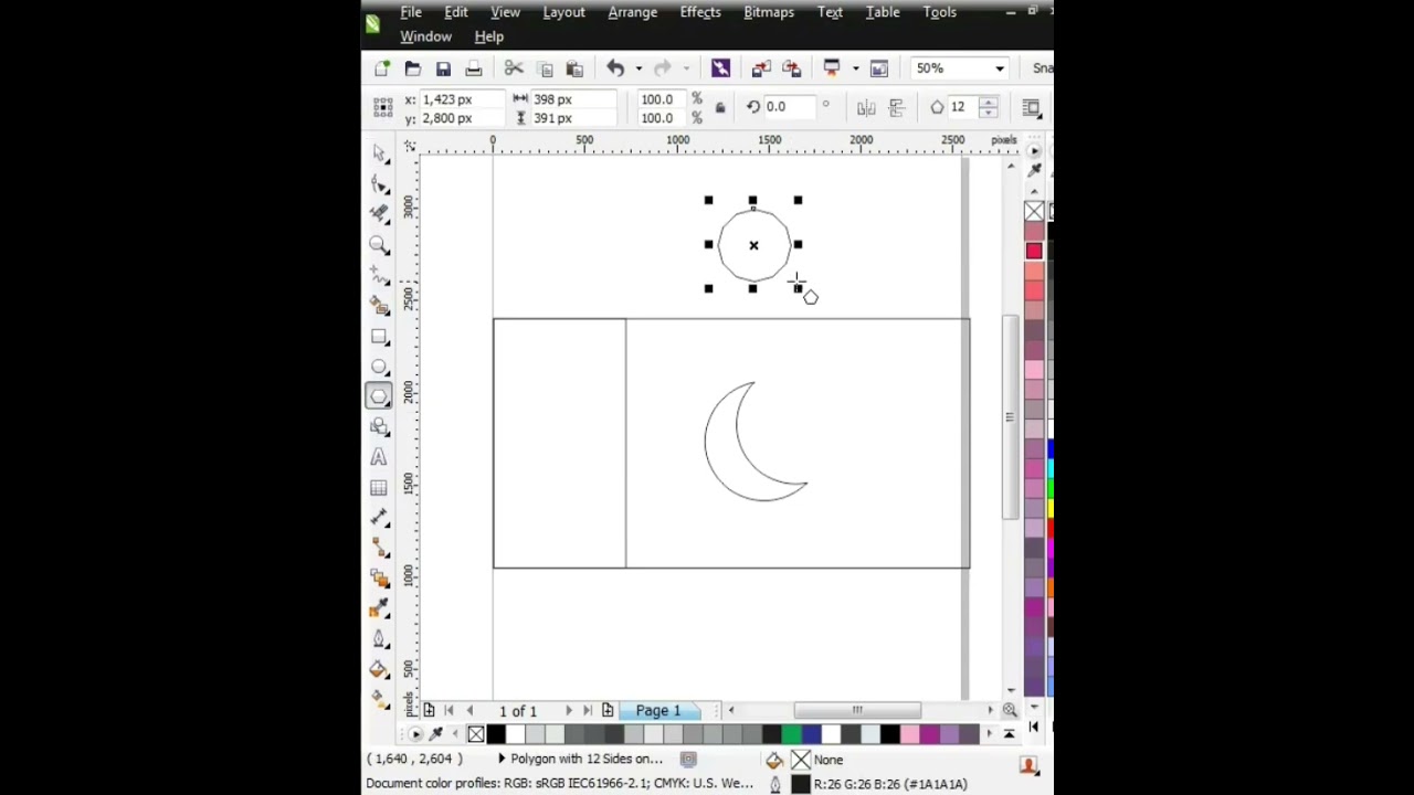 Pakistan Flag on coreldraw |CorelDraw Tutorial | CorelDraw