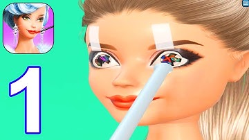 Doll Makeover - Gameplay Walkthrough Part 1 All Levels 1-8 (Android, iOS)