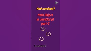 Math.random() method in javascript | Math object in javascript | #javascript tutorial in 1 minutes