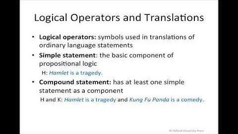 The Mechanics of Propositional Logic Notation and Truth Tables