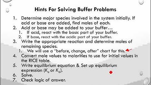 AP Chem Buffers & Titrations Video 2 Buffer Calculations Ch 15 Zumdahl