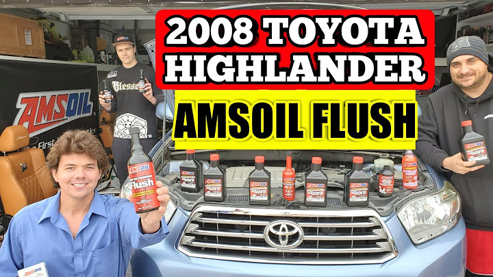 Engine oil for toyota highlander 2008