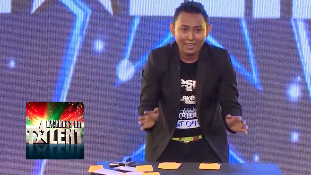 Magician iPhone Magic Trick Audition | Myanmar's Got Talent 2015 Season 2