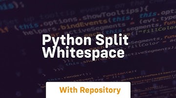 python split whitespace