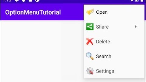 How to work Option Menu Item Click and Open Another Activity In Android Studio BY WALID HAMOUICH