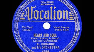 Video thumbnail of "1938 Al Donahue - Heart And Soul (Paula Kelly, vocal)"