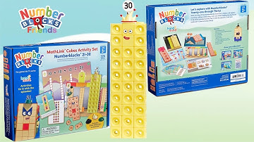 Numberblocks – Unboxing And Build Mathlink Cubes Activity Set Numberblocks 30! Satisfying ASMR Video
