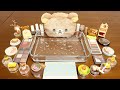 Mixing slime "Rilakkuma" Eyeshadow and Makeup,parts,glitter Into Slime!Satisfying Slime Video!★ASMR★