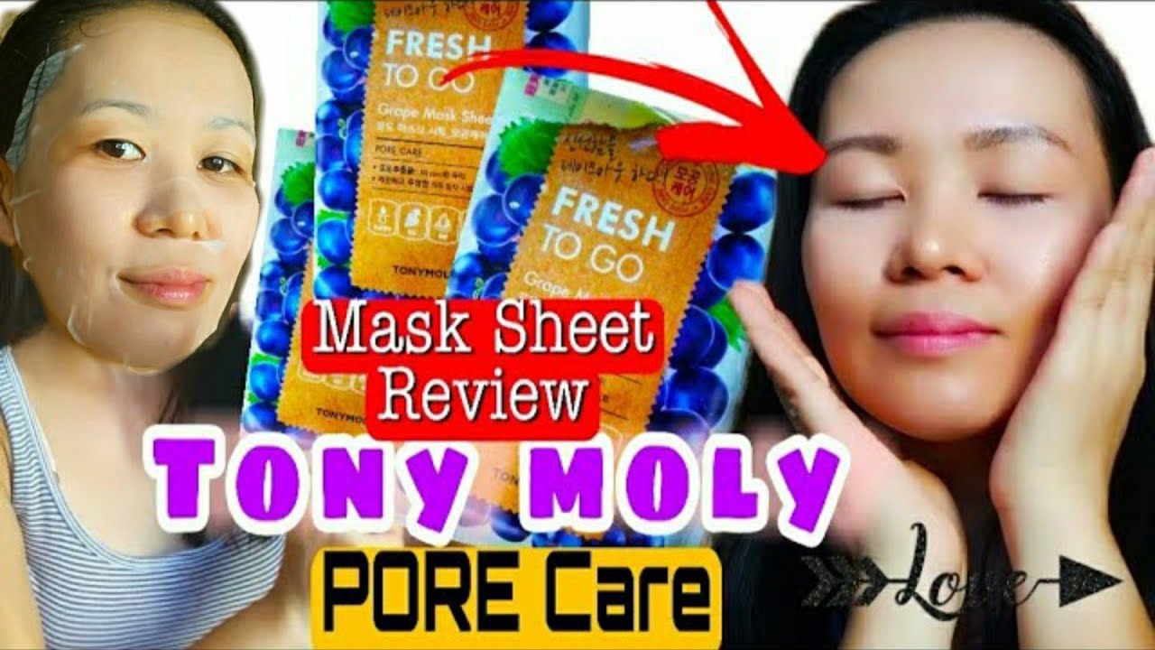 TONY MOLY  - Fresh To Go Grape Mask Sheet(PORE CARE) (Honest Review)