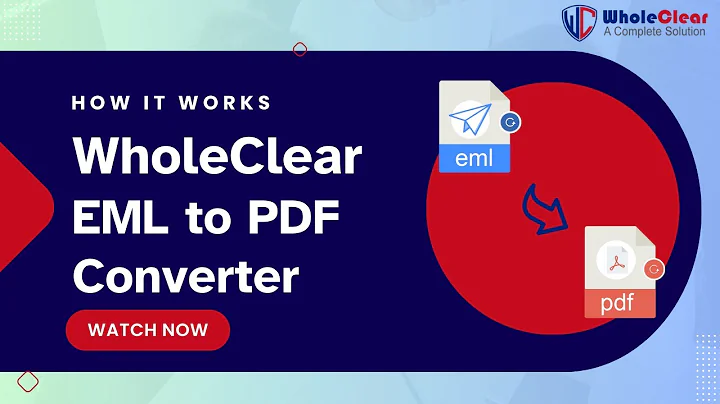 How to Convert EML Emails to PDF in Bulk | WholeClear EML to PDF Converter Tutorial