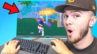 I Played Arena On The BEST FORTNITE MONITOR...