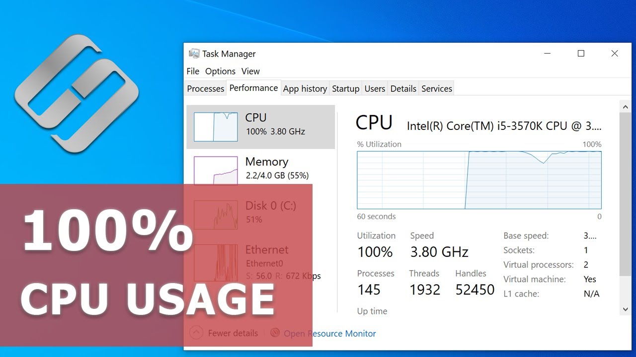 🐌 100% Cpu Usage And How To Fix It 🖥️ ⏲ - Youtube