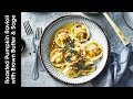 Roasted Pumpkin Ravioli with Brown Butter and Sage