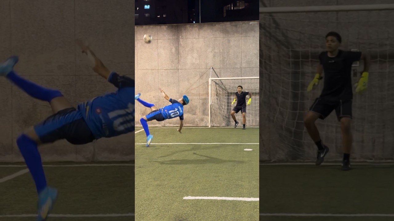 GOL DE BICICLETA COM LUISIN 💙 