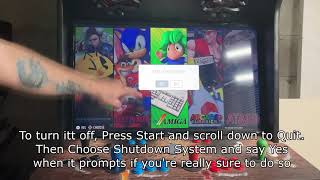 How to shutdown the system - The Arcade Guys