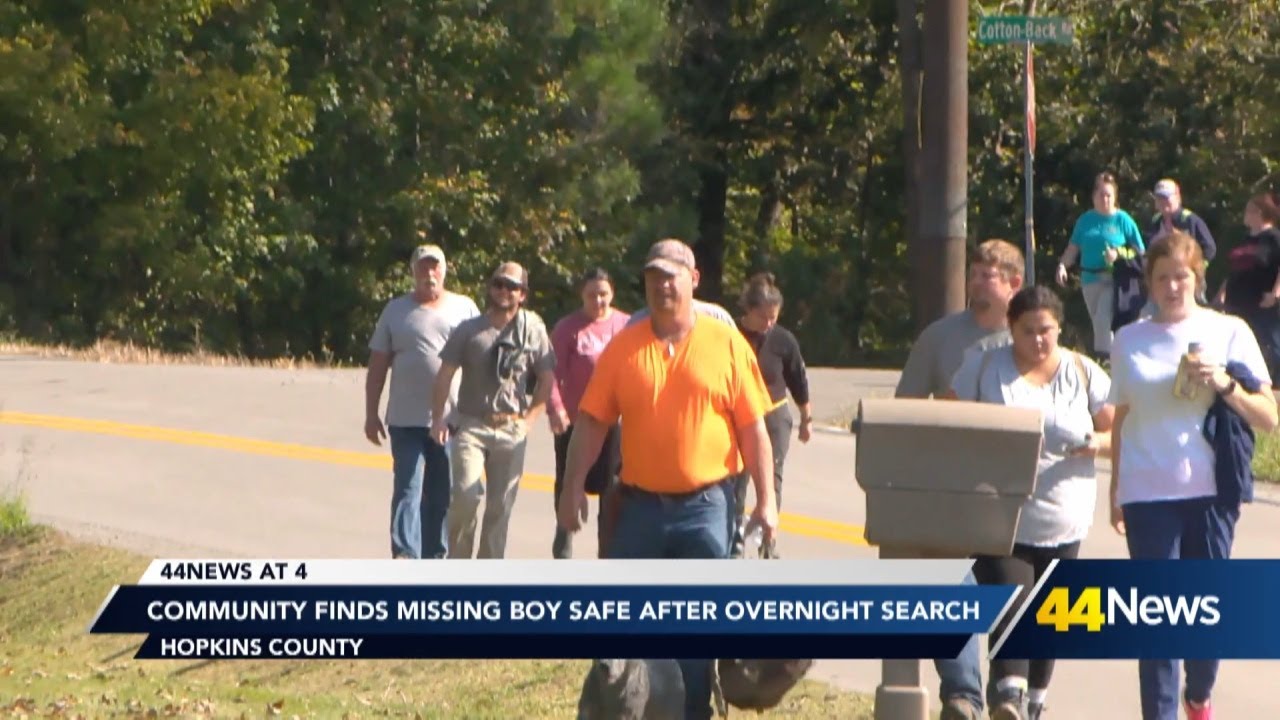 Community finds missing boy safe after overnight search - YouTube