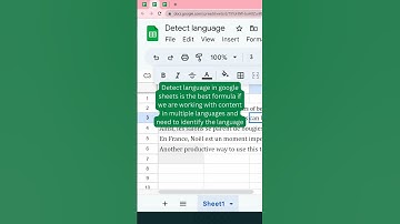 Detect language in google sheet in bulk #shortvideo #shortsfeed #googlesheets #googlesheetstutorial