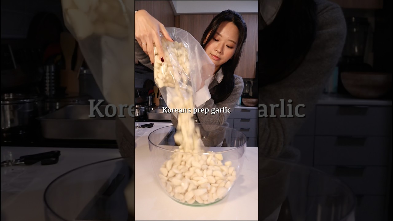 Как приготовить чеснок по-корейски #чеснок #кухонныелайфхаки #едалхаки #приготовлениееды #корейск...
