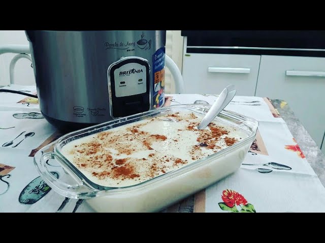 ARROZ DOCE NA PANELA ELETRICA FACIL, PRÁTICO E CREMOSO