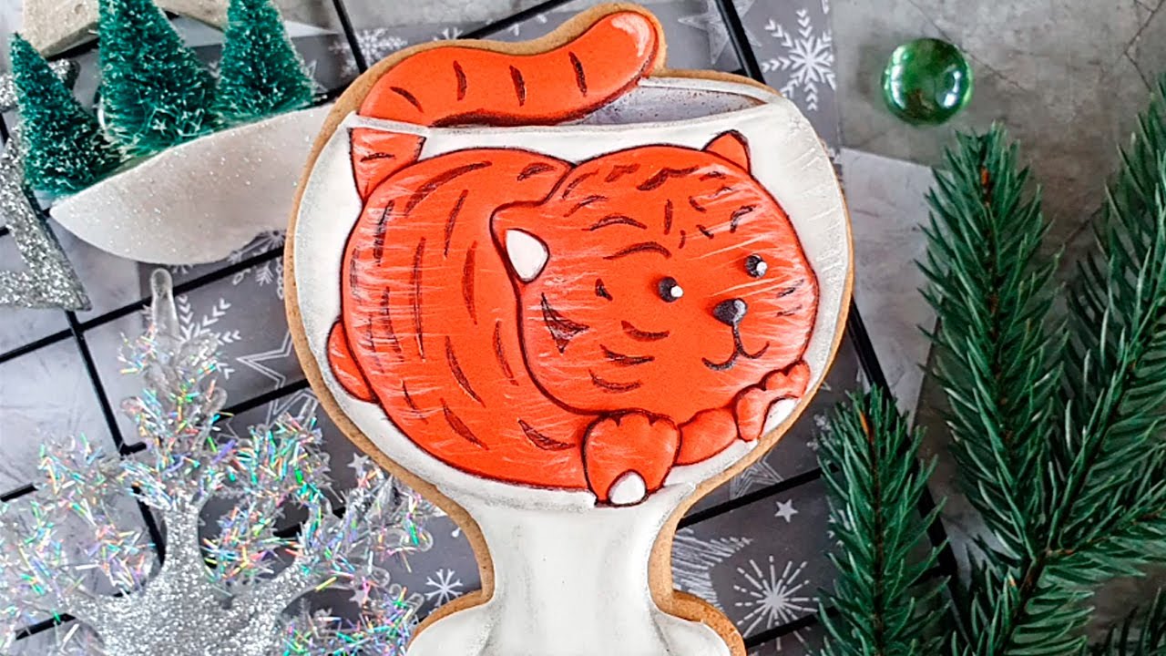Пряник Тигренок Новогодний Пряник Тигренок Новогодний