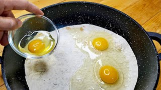 Pour 3 eggs into the tortilla and you'll be amazed by the results! very Simple and delicious food by zizi cooking 1,733 views 2 weeks ago 3 minutes, 57 seconds