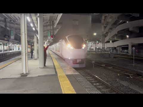 常磐線　特急ひたち30号品川行き仙台駅発車シーン