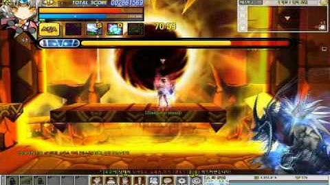 Elsword - beating Final stage in space of henir with Eve - code nemesis alone.