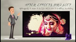 Aftereffects || 00386 || WED-AEI-244 | Wedding Invitation | Multi Languages | #EditPointIndia ||