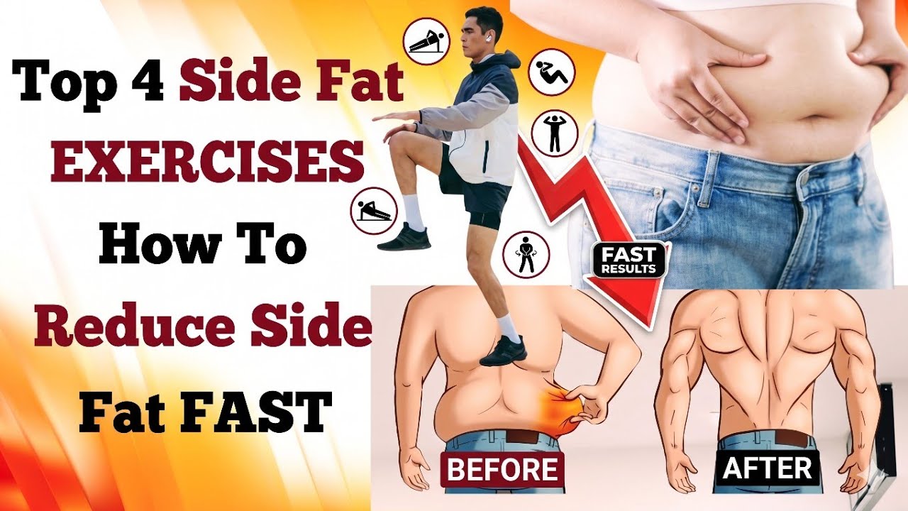 Side Back Fat Top 4 Side Fat Excercise, How To Reduce Side Fat FAST Yogawithvishnu ...