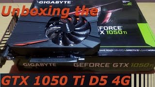 Unboxing the GTX 1050 Ti D5 4G (Gigabyte; Single Fan Non-OC Edition)