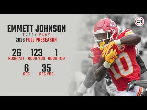 Emmett Johnson Preseason Highlights | Every Play