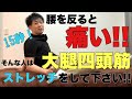 【腰痛に効くストレッチ】腰を反ると痛い腰痛にはこれ!【大阪 整体】