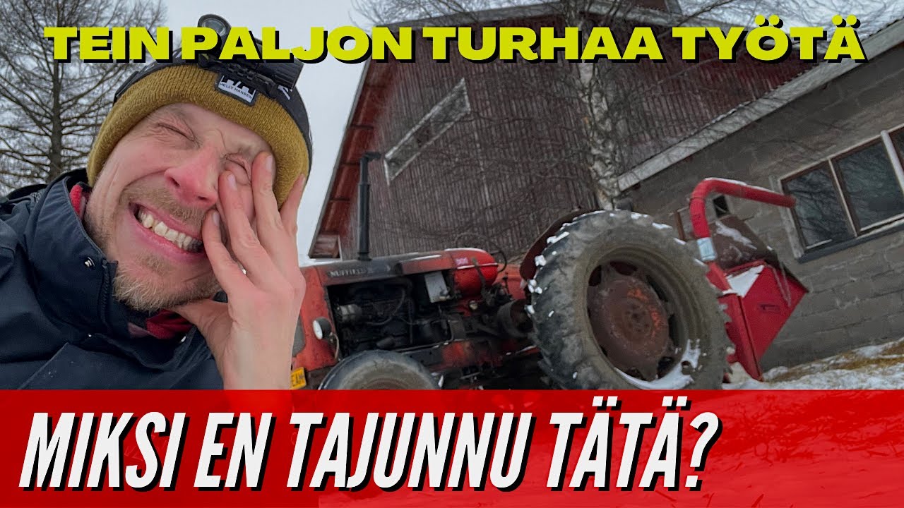 TEIN TÄTÄ NAVETTATYÖTÄ VUOSIA TURHAAN KUNNES TAJUSIN TÄN