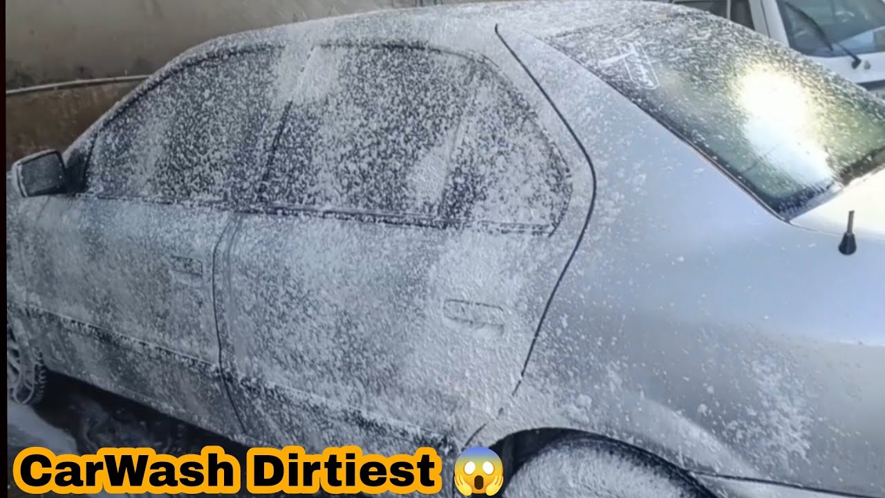 car washCleaning the dirtiest car in the world Car wash details Dirty car in the car wash