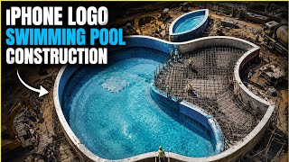 Unique Iphone Shape Swimming Pool Construction in Time Lapse Satisfying Style