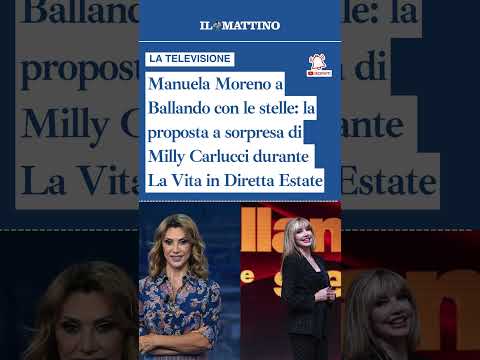 Video Manuela Moreno a Ballando con le stelle: la proposta di Milly Carlucci durante La Vita in Diretta