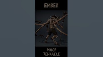Ember Mage Tentacle 360 #character #rogerkint #3d #animation #gaming #unity #unreal #ember