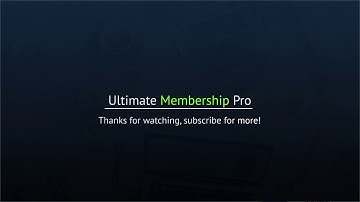 Ultimate Membership Pro Tutorials -  Style Customization