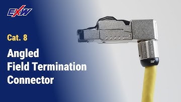 How to terminate the RJ45 Cat.8 Shielded Angle Field Termination Plug?