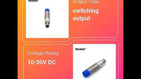 Bedook inductive sensor connector type