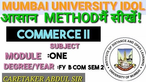 SERVICE MARKETING   MODULE 1 Commerce FYBCOM SEM 2