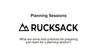 What are some best practices for preparing a team planning session?