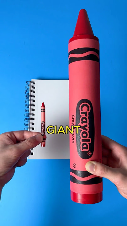 Drawing, But this Crayon is GIANT… (#shorts)
