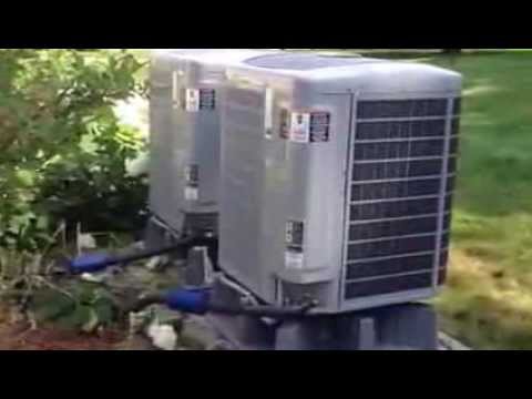 Quiet and efficient Carrier heat pump units. - YouTube