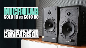 Microlab Solo 16 vs Microlab Solo 6C  ||  Sound & Frequency Response Comparison