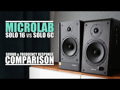 Microlab Solo 16 vs Microlab Solo 6C  ||  Sound & Frequency Response Comparison