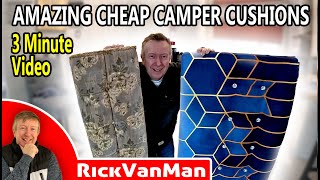 NO SEW Camper RV Cushions. QUICK CHEAP & EASY DIY (How To)