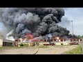 Large fire at commercial building in jackson